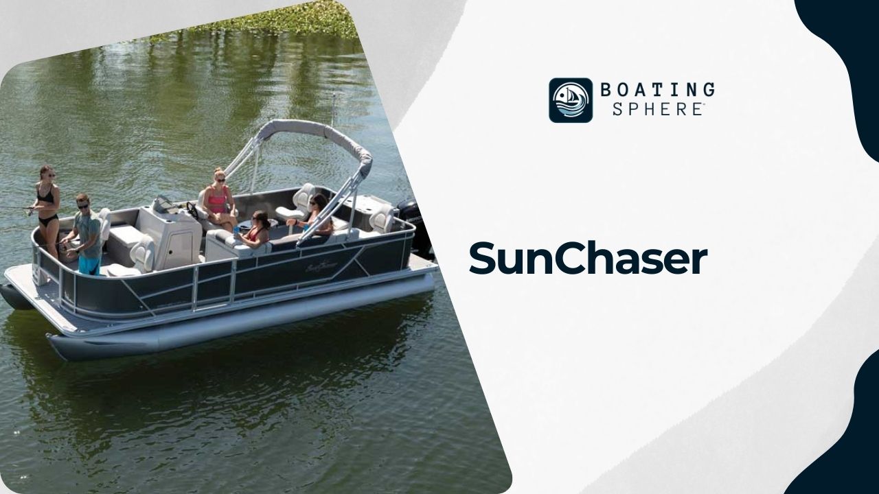 SunChaser pontoon boats: Spacious and sturdy, perfect for hosting large groups.