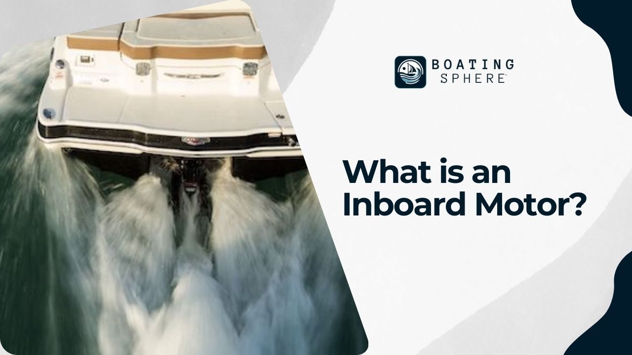 An inboard motor is integrated within the hull of the boat, offering a sleek design and balanced weight distribution.