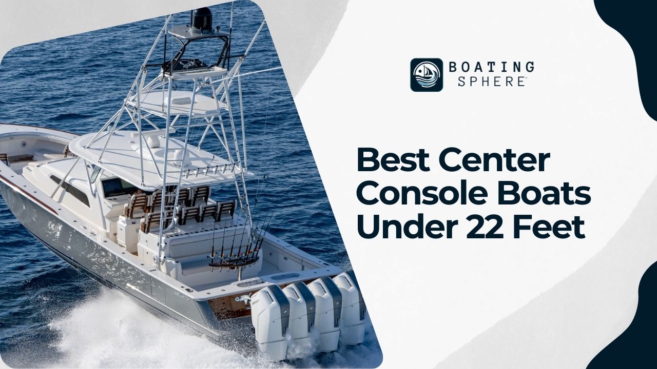 A selection of top-rated center console boats under 22 feet for 2024.