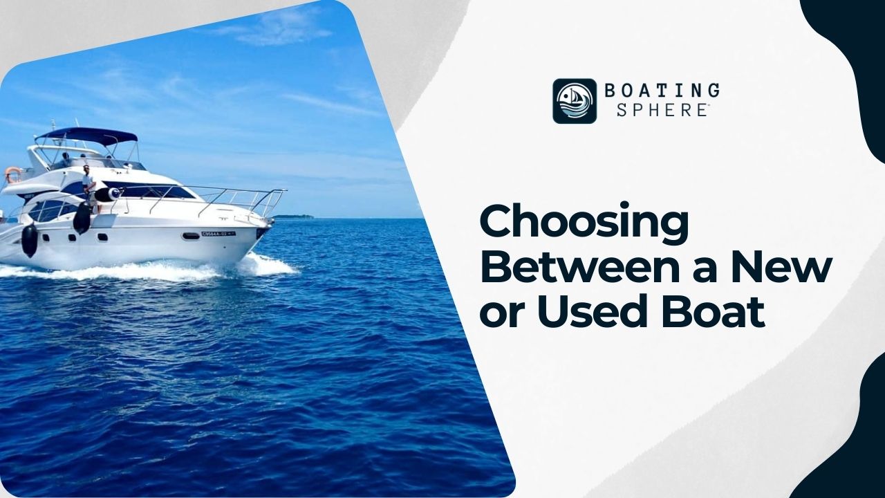 Considerations for deciding between a new or used boat.