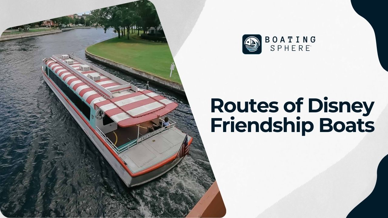 Description of the various routes taken by Disney Friendship Boats.