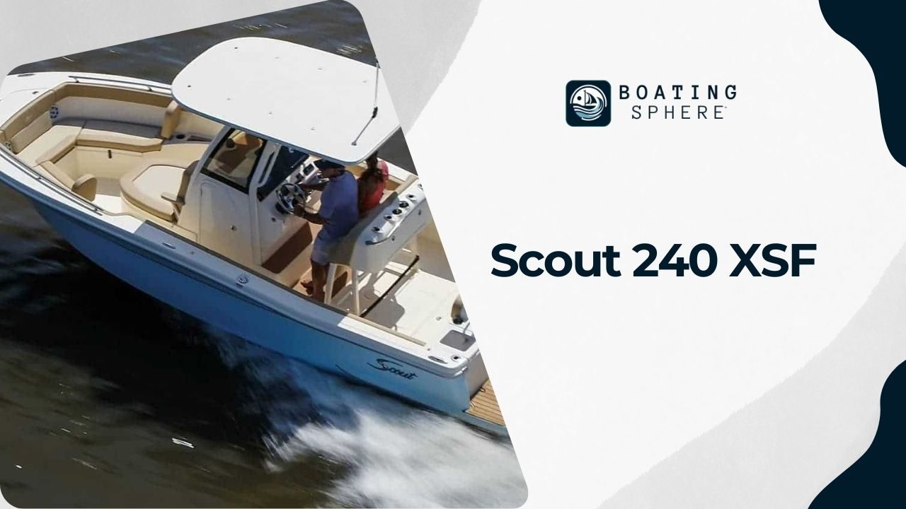 The Scout 240 XSF, combining luxury with fishing functionality.