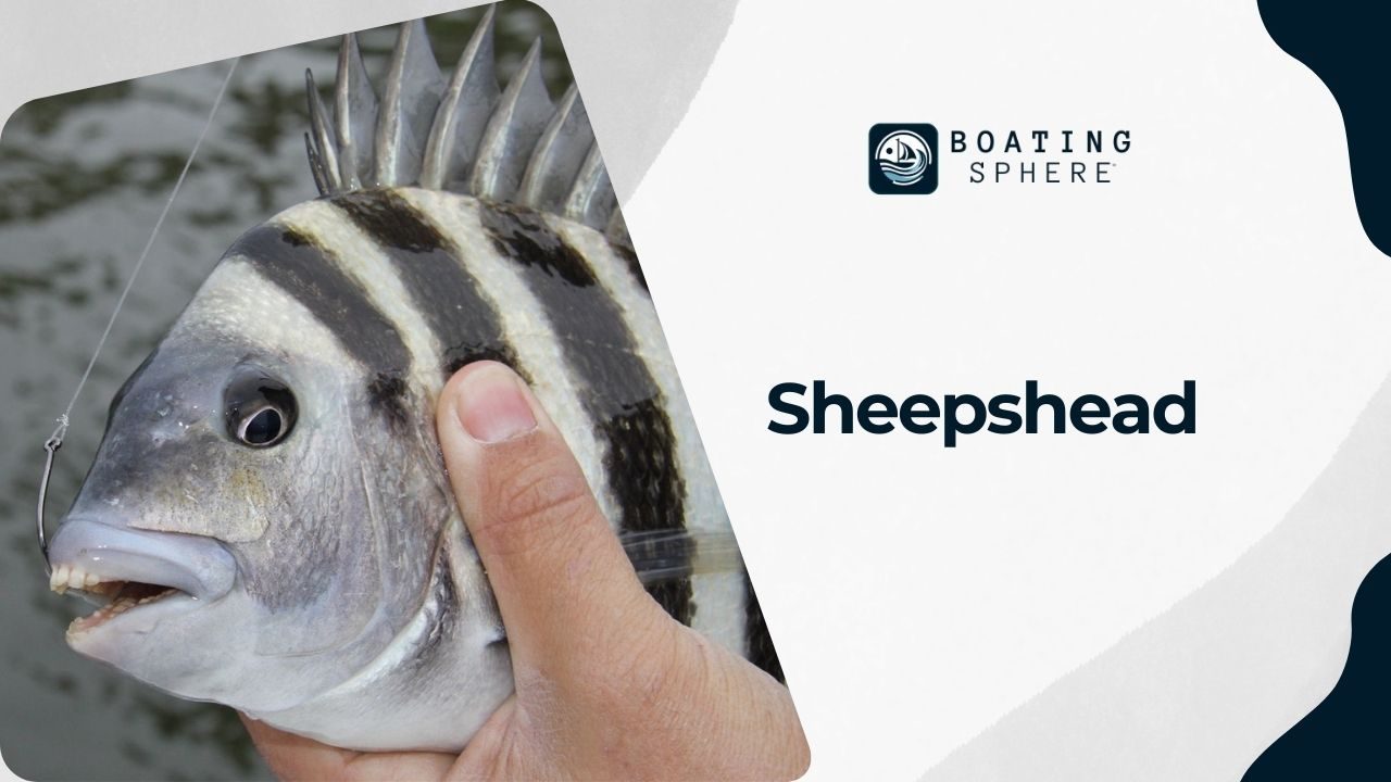 Information about Sheepshead, recognized by their distinct black and white stripes.