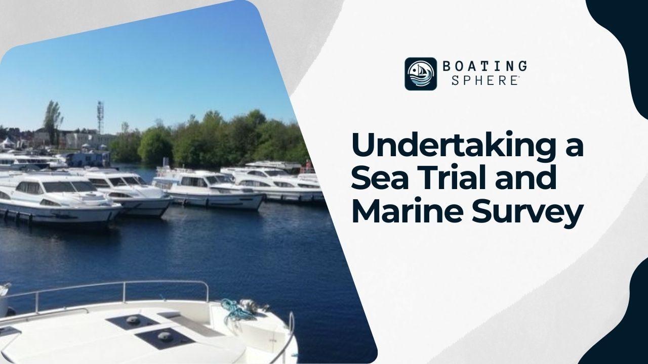 The importance of conducting a sea trial and marine survey before purchase.