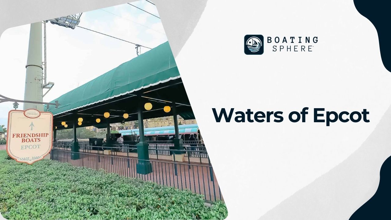 Description of the Friendship Boats' navigation through Epcot's waters.