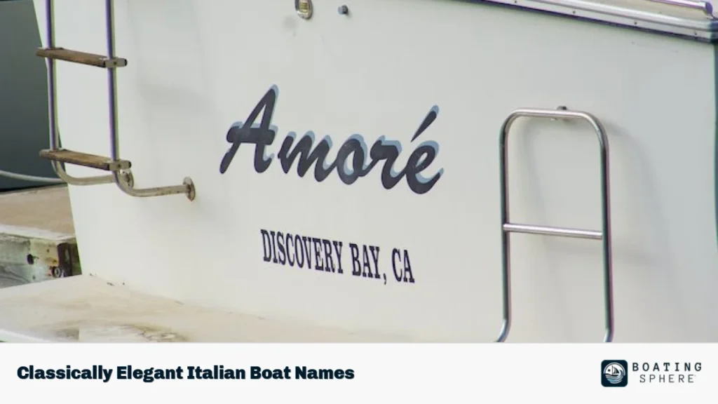 Classically Elegant Italian Boat Names