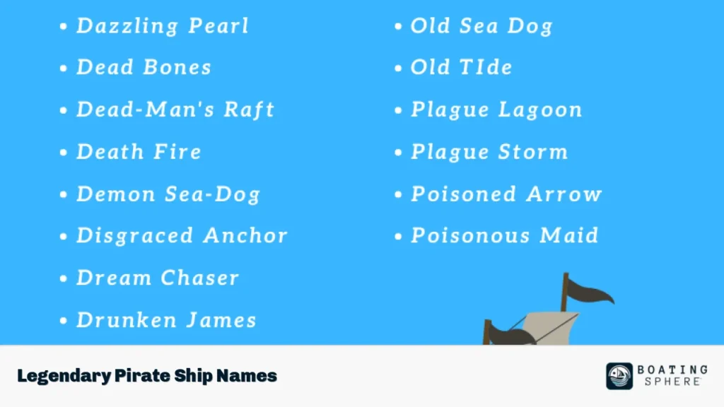 Legendary Pirate Ship Names