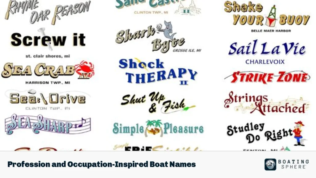 Profession and Occupation-Inspired Boat Names