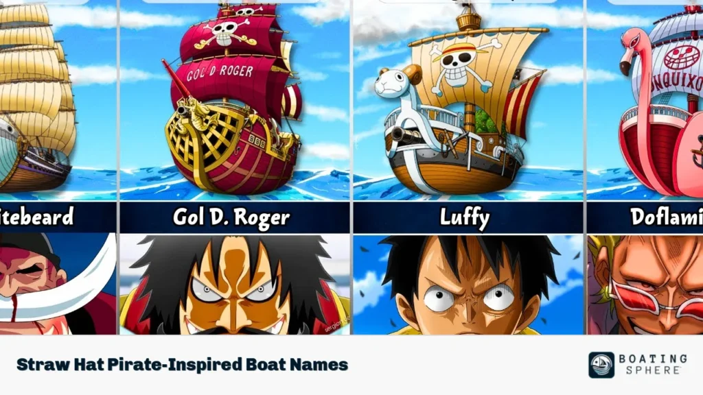 Straw Hat Pirate-Inspired Boat Names